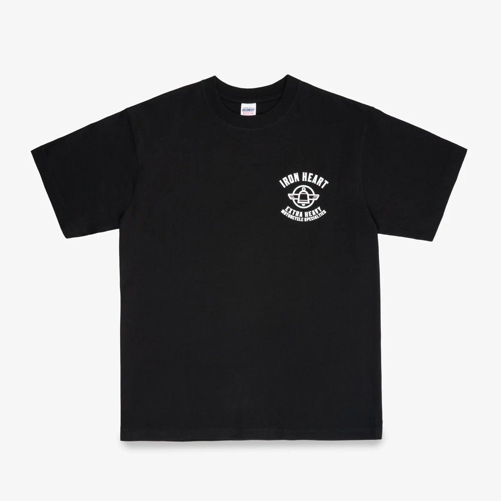 IHT-2503-BLK 7,5 oz. Printed Loopwheel Crew Neck T-Shirt Schwarz