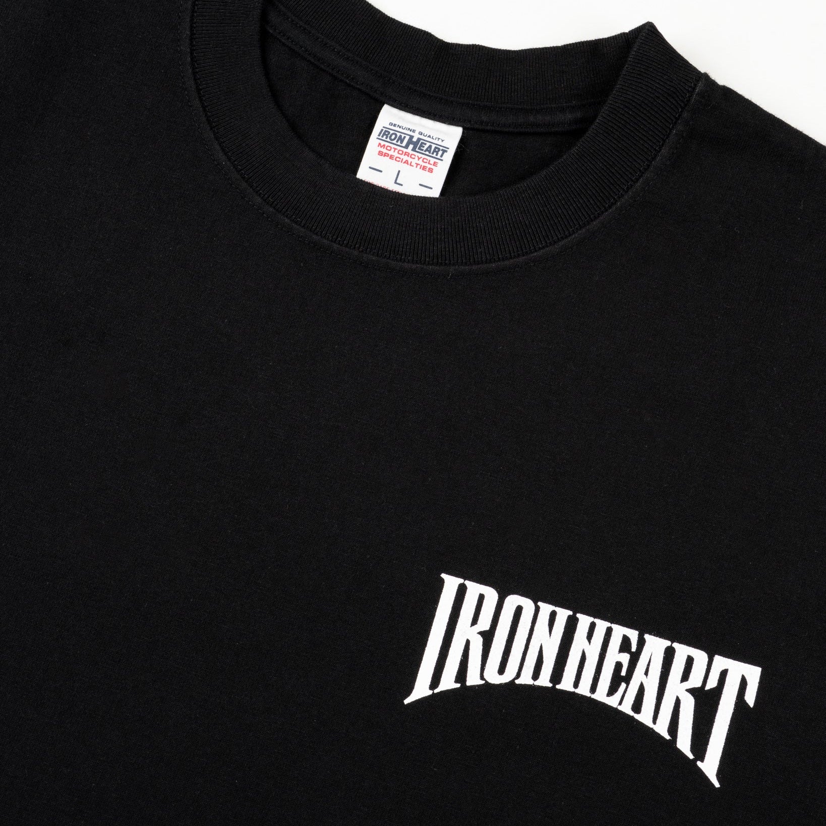 IHT-2601-BLK 7,5 oz. Printed Loopwheel Crew Neck T-Shirt Schwarz