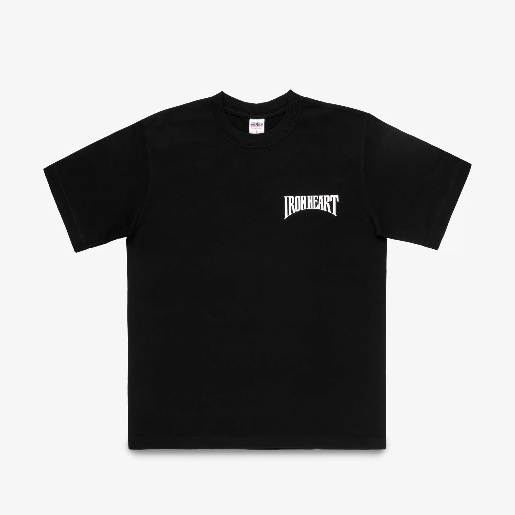 IHT-2601-BLK 7,5 oz. Printed Loopwheel Crew Neck T-Shirt Schwarz