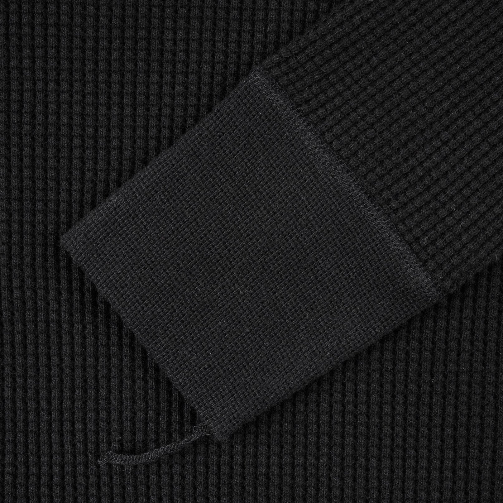 IHTL-1301-BLK Waffle Long Sleeved Thermal Top Schwarz