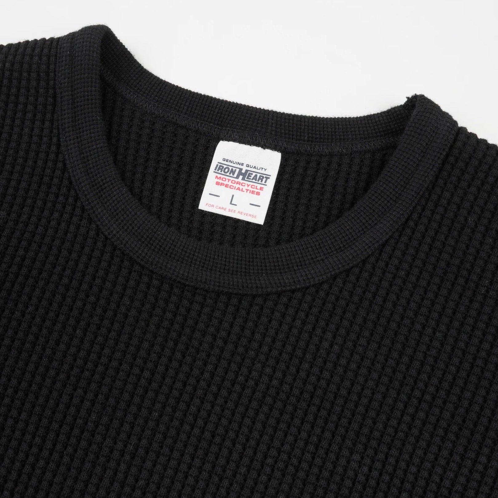 IHTL-1301-BLK Waffle Long Sleeved Thermal Top Schwarz