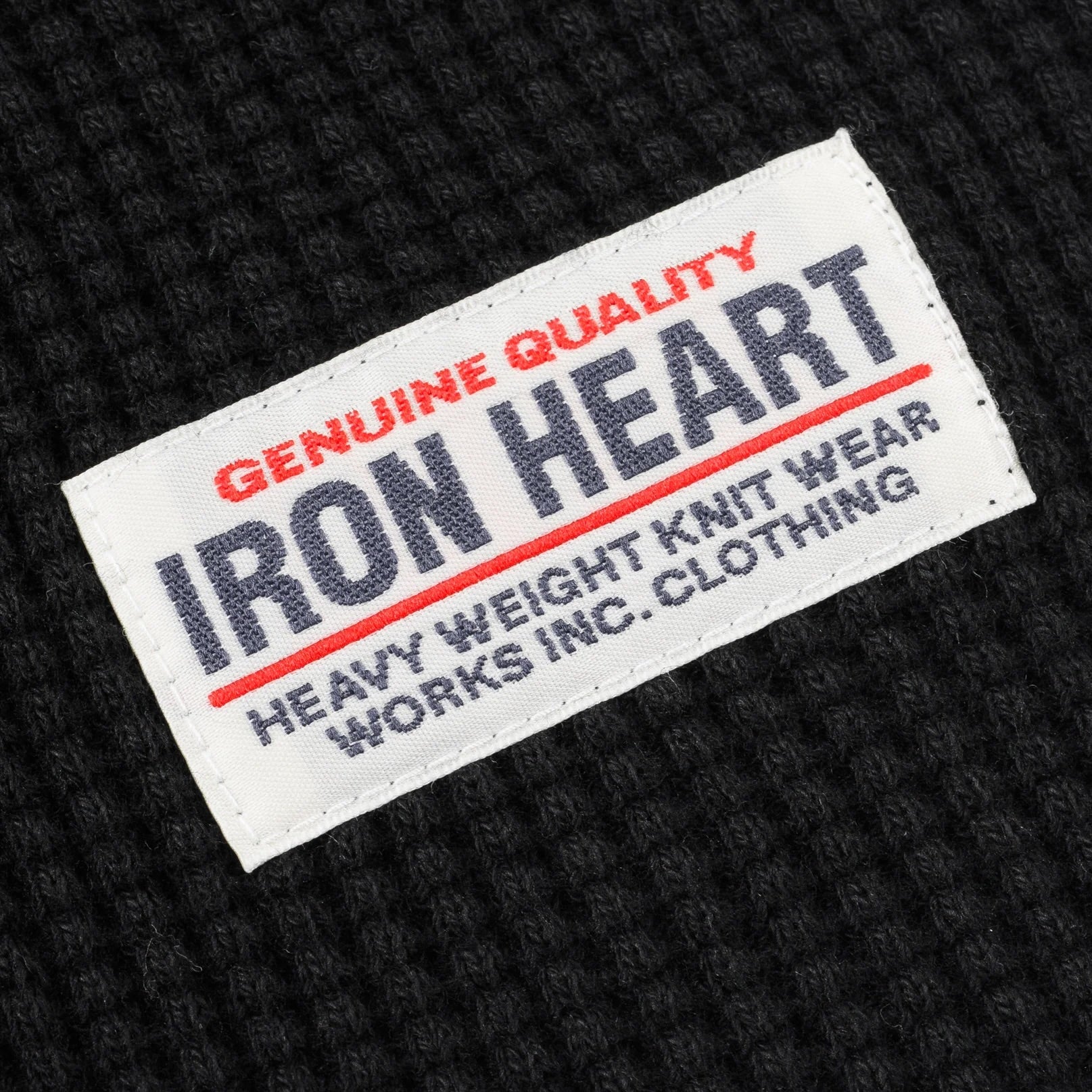 IHTL-1301-BLK Waffle Long Sleeved Thermal Top Schwarz