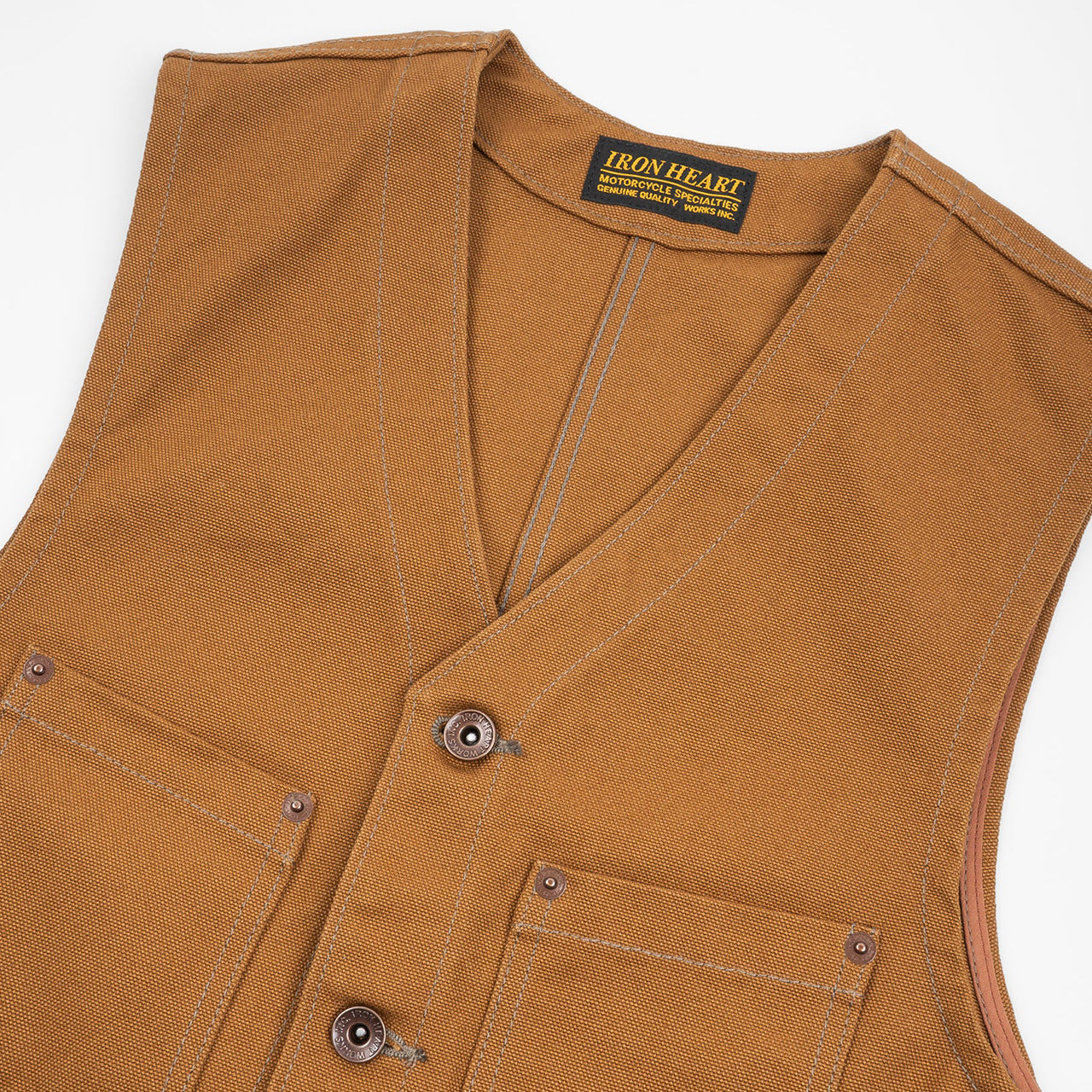 IHV-03-BRN 17 oz. Cotton Duck Work Vest Braun