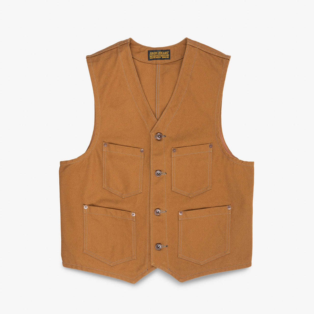 IHV-03-BRN 17 oz. Cotton Duck Work Vest Braun
