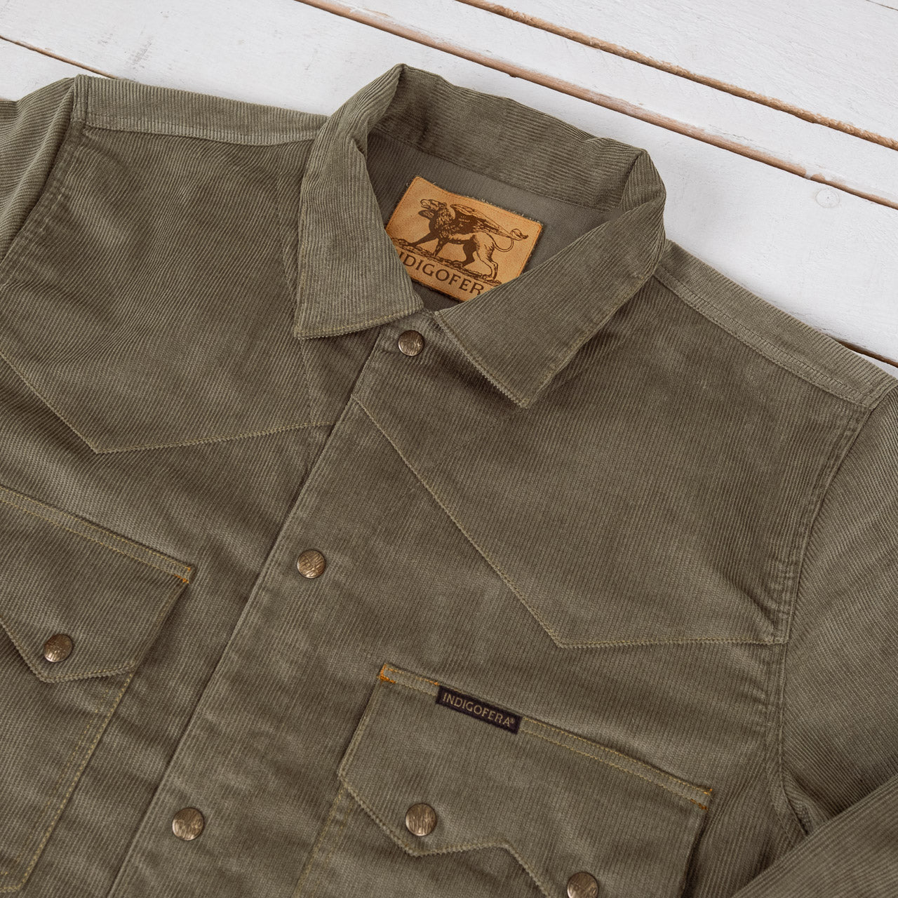 Cooper Corduroy Shirt Grün