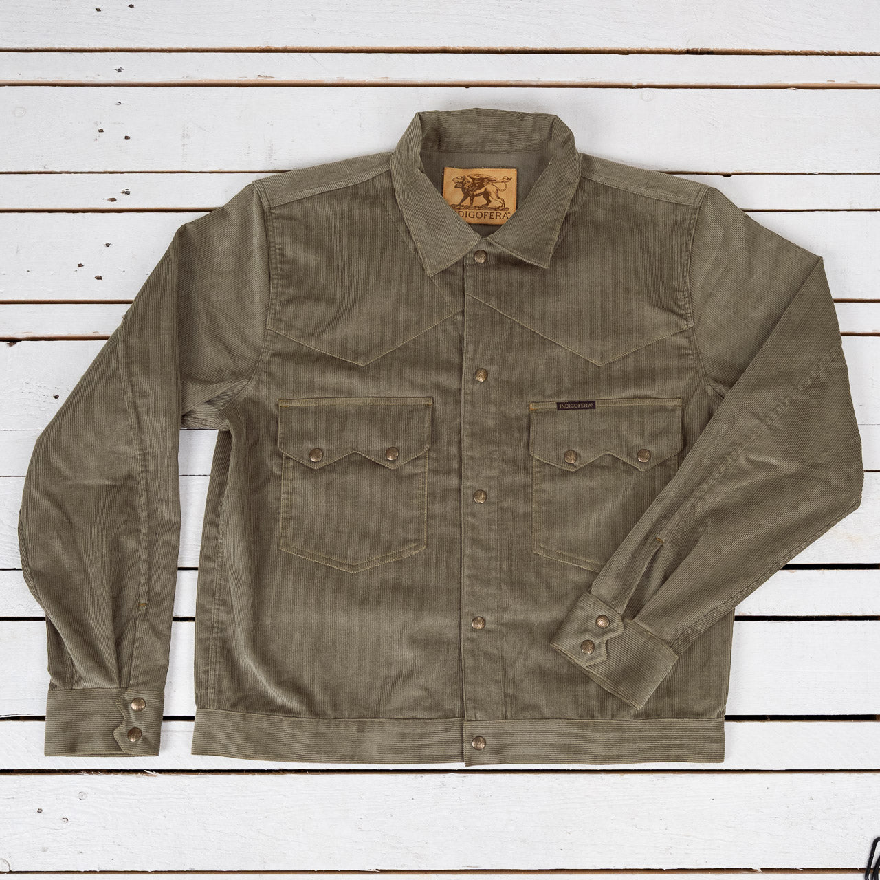 Cooper Corduroy Shirt Grün