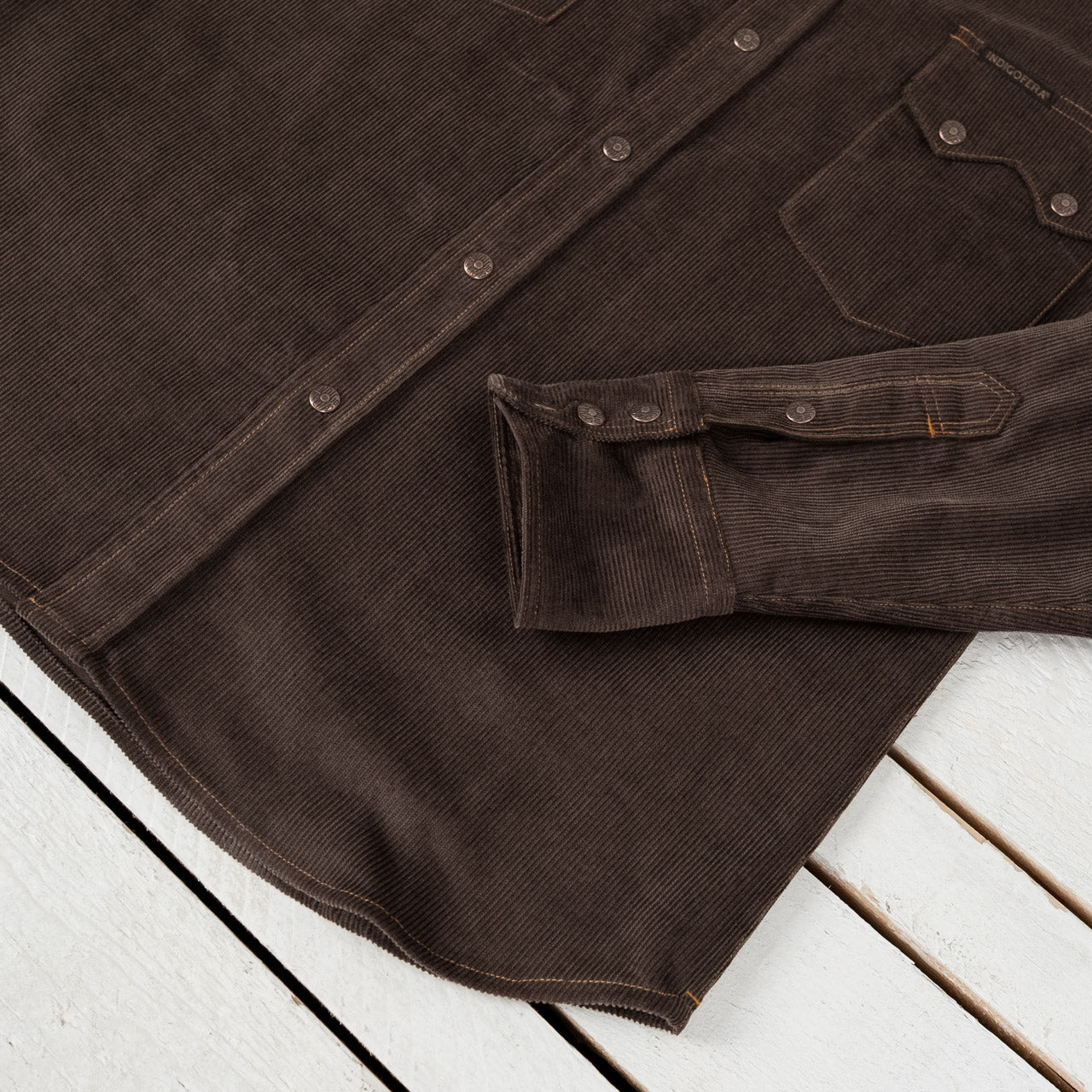 Ryman Corduroy Shirt Braun