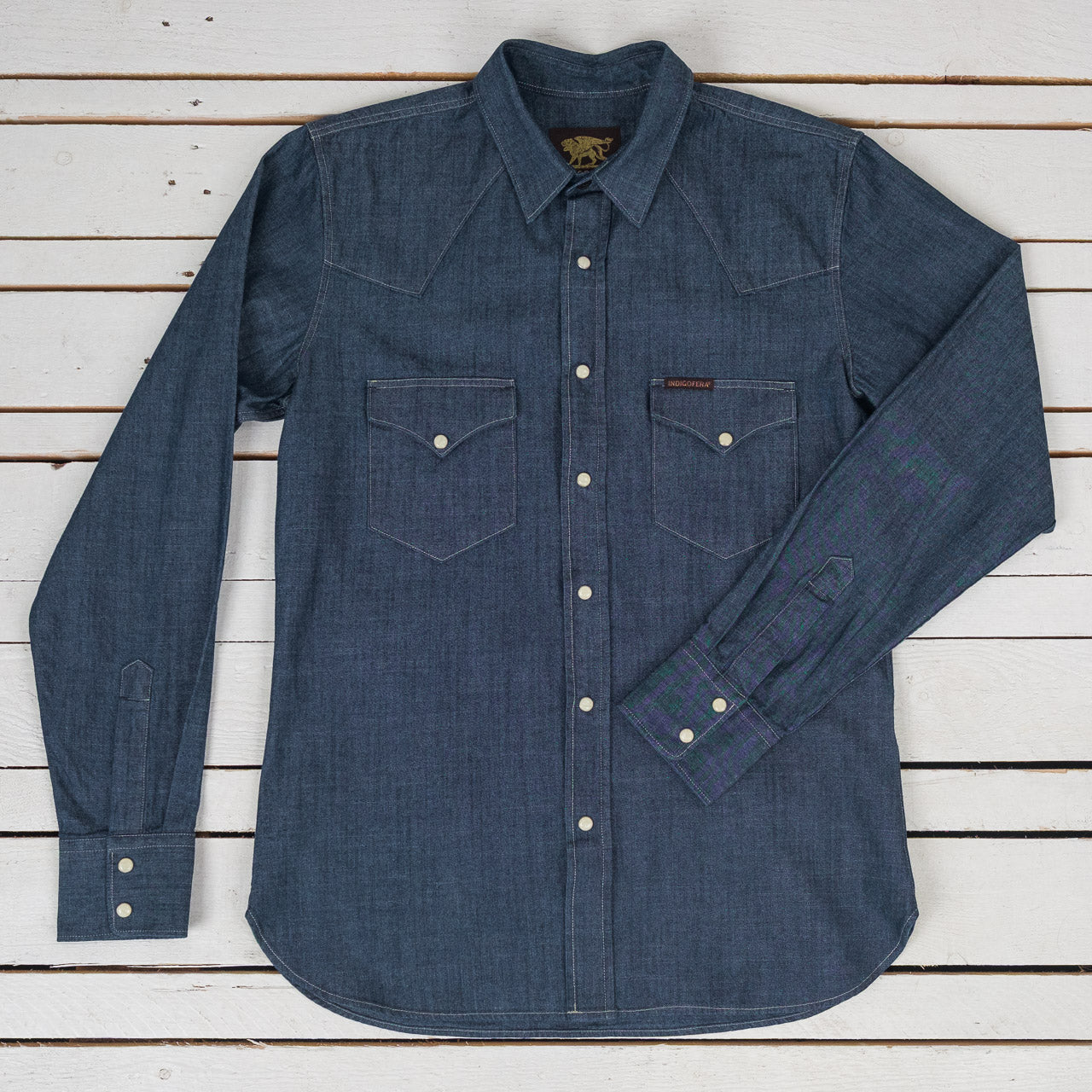 Sideras Shirt Indigo Chambray