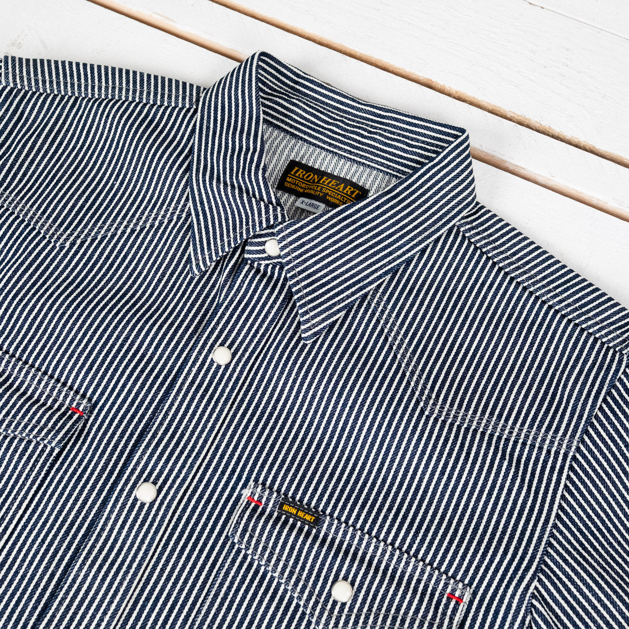 IHSH-07-IND Western Shirt Hickory Stripe