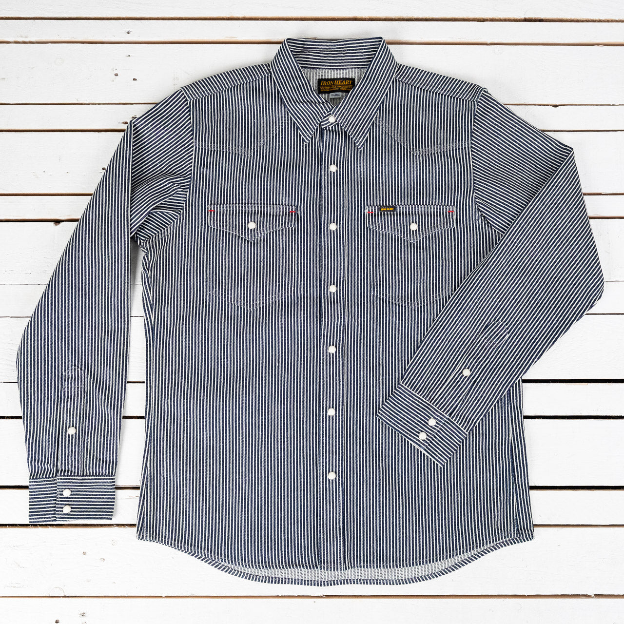 IHSH-07-IND Western Shirt Hickory Stripe
