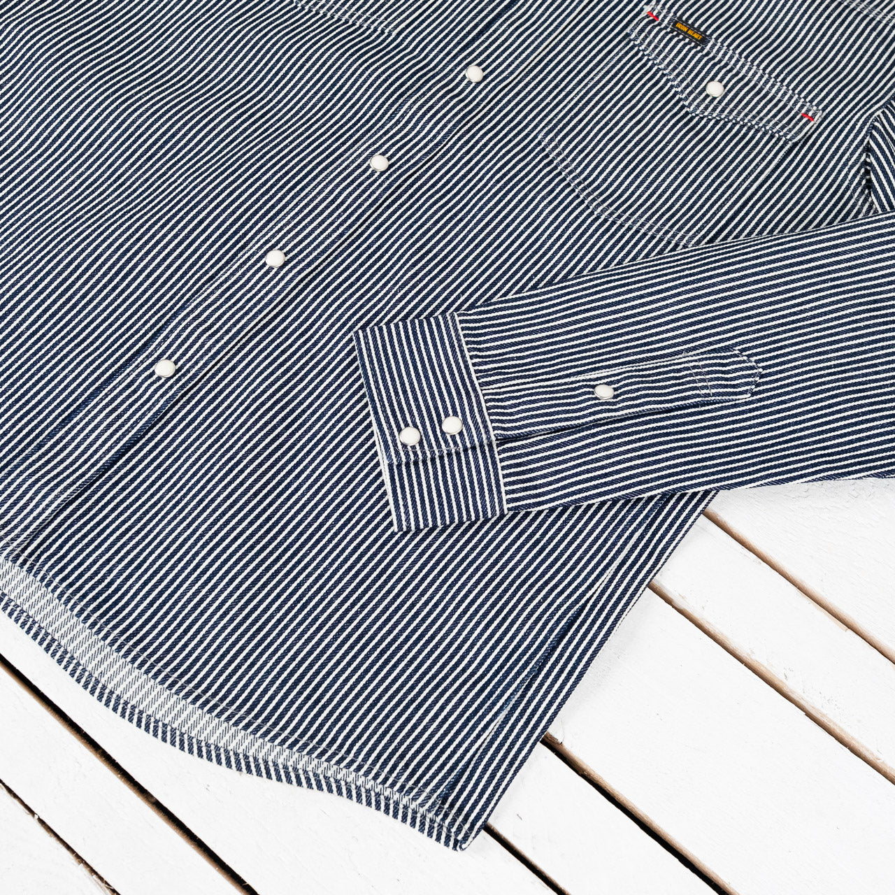 IHSH-07-IND Western Shirt Hickory Stripe