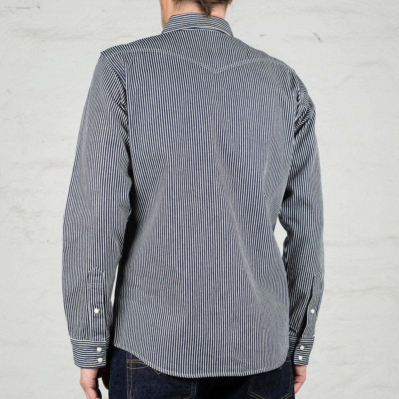 IHSH-07-IND Western Shirt Hickory Stripe