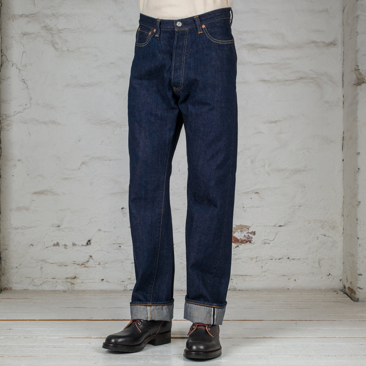 55 DENIM 313XX 14oz Selvedge Denim Wide Straight