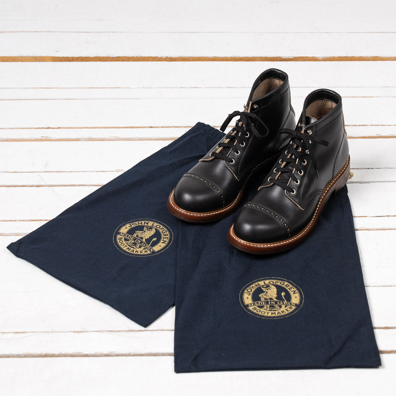 LK-014 Combat Boots Horween CXL Black