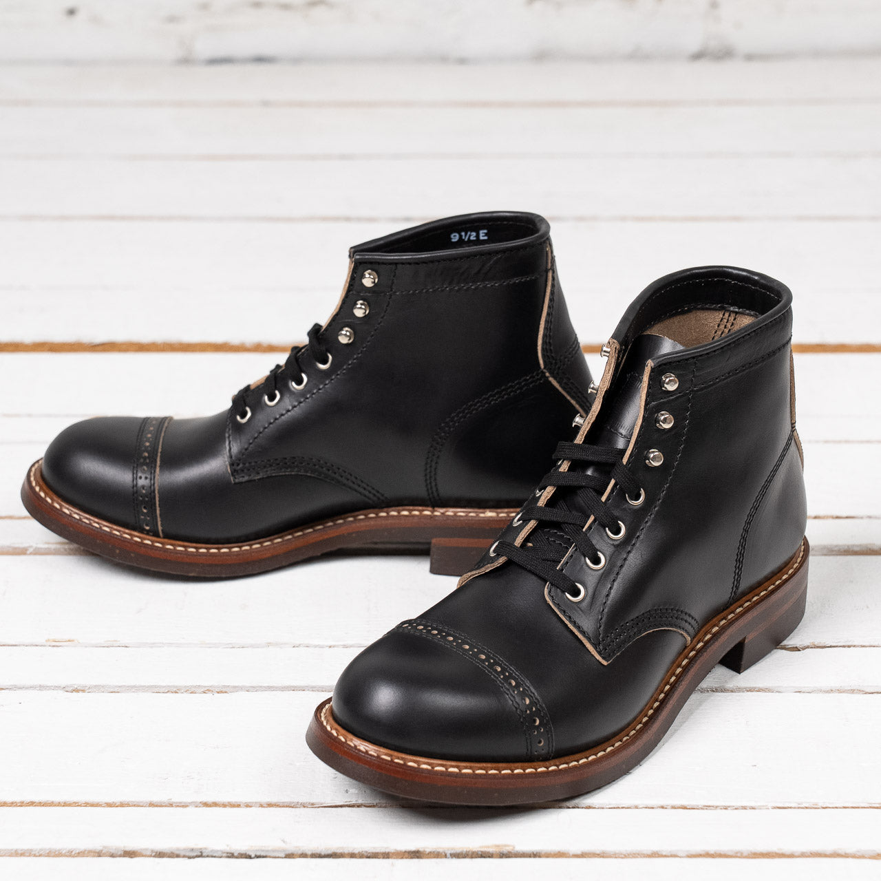 LK-014 Combat Boots Horween CXL Black
