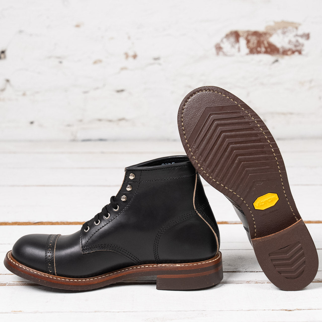 LK-014 Combat Boots Horween CXL Black