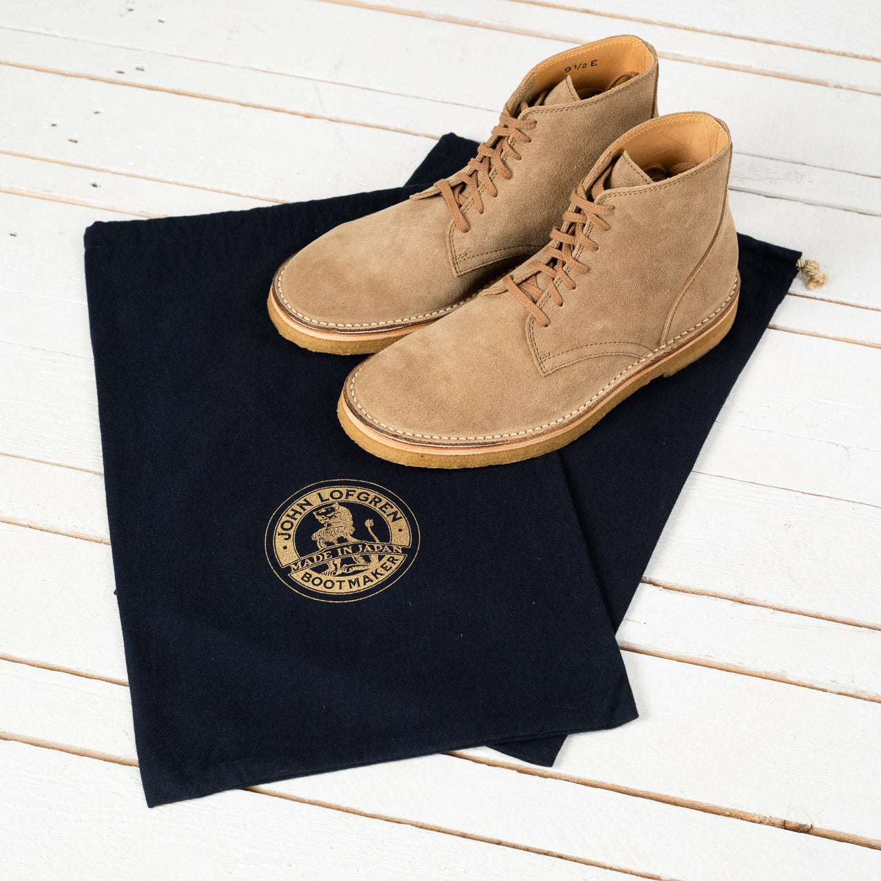 LK-044 Sahara Boots Japanese Suede Khaki