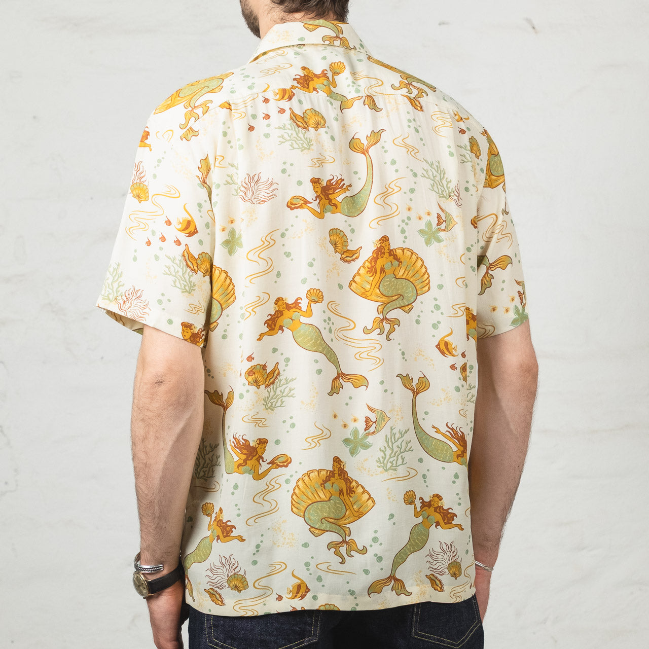 Mermaids Hawaii Shirt Brown