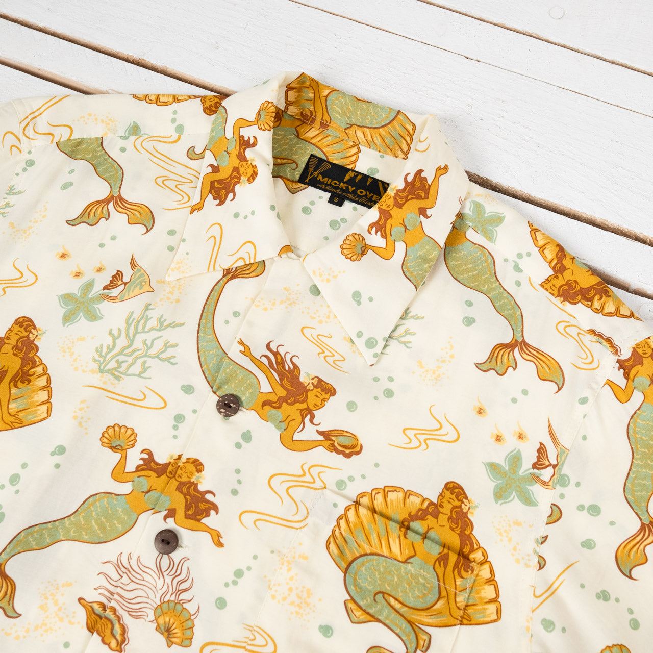 Mermaids Hawaii Shirt Brown