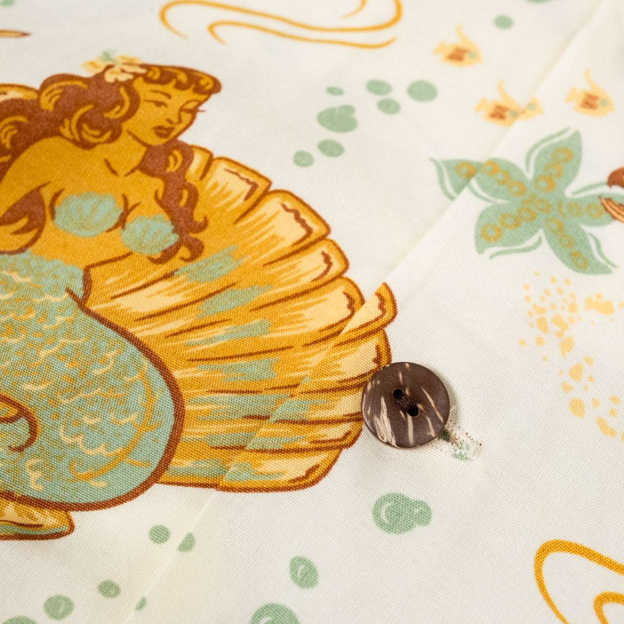 Mermaids Hawaii Shirt Brown