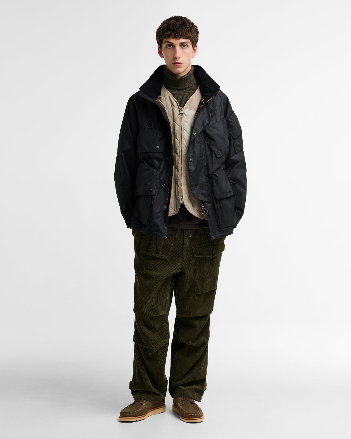 Veste cirée en ripstop Barbour x Norbit noir