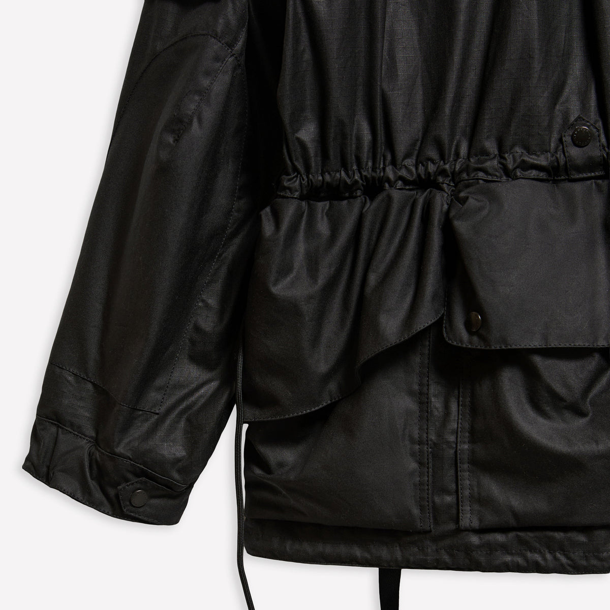 Veste cirée en ripstop Barbour x Norbit noir