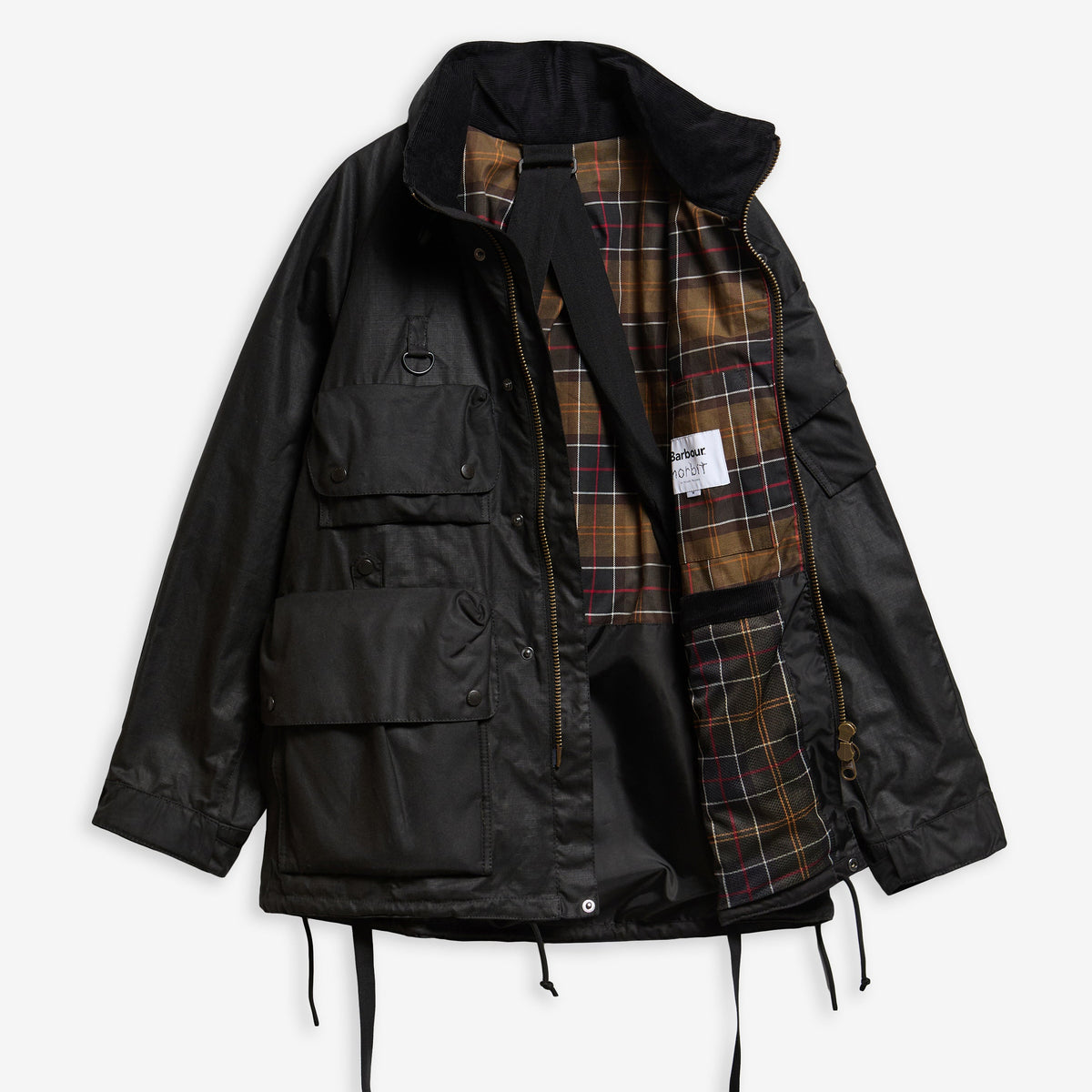Veste cirée en ripstop Barbour x Norbit noir