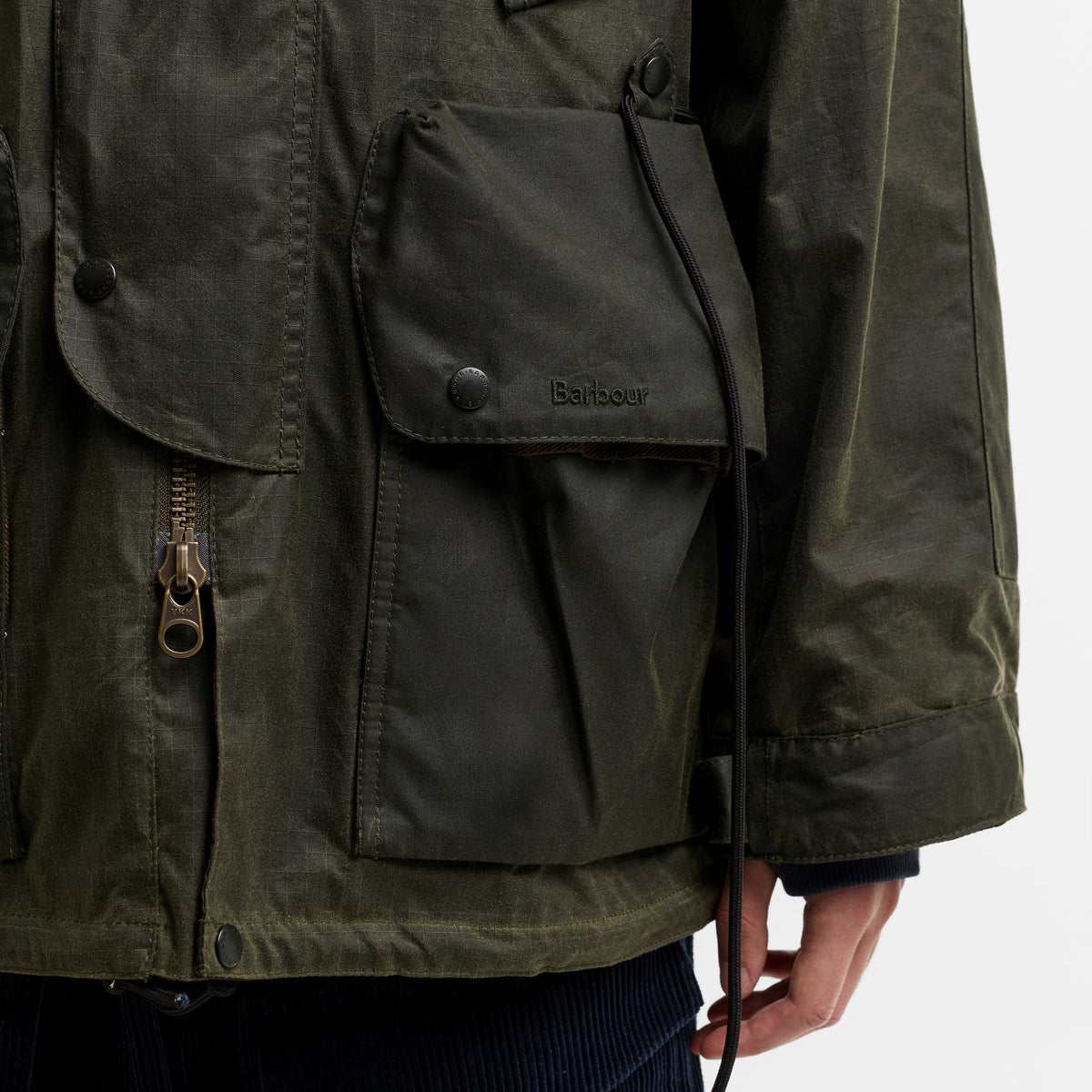 Veste cirée Ripstop Barbour x Norbit Archive Olive