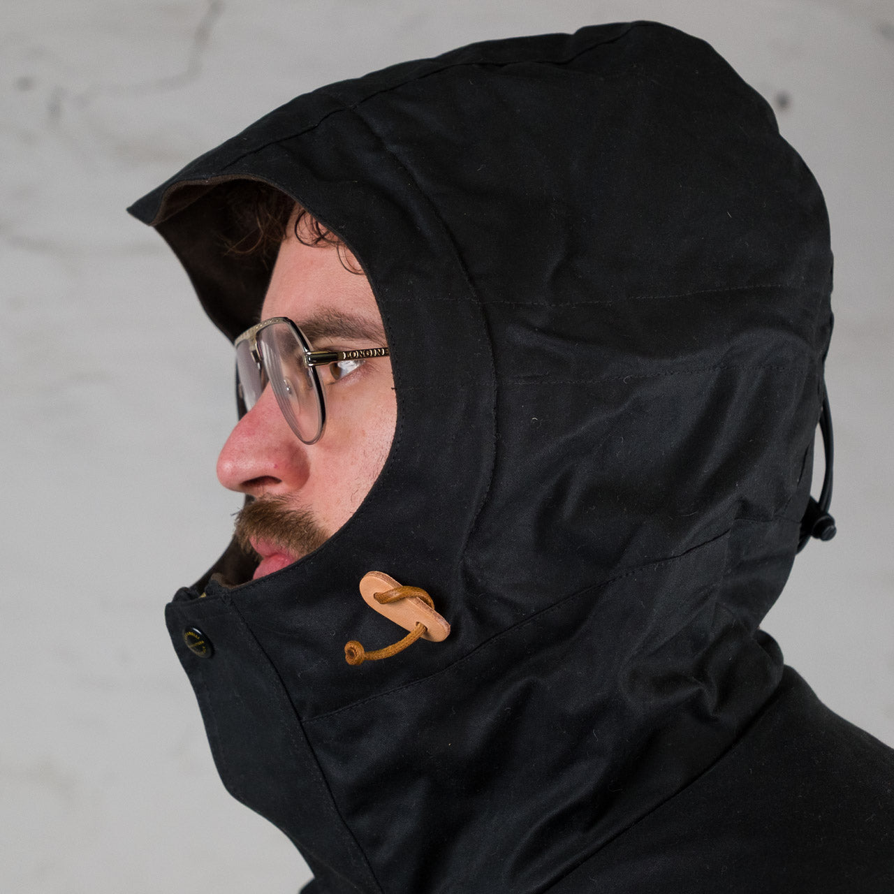 Long Mountain Jacket Black Waxed