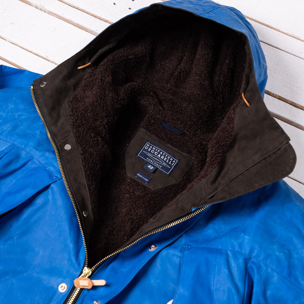 Mountain Jacket Hellblau Waxed