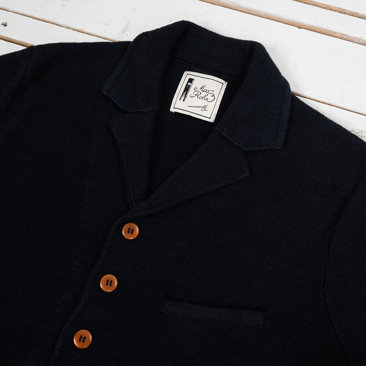 Short Jacket A Linen Blue