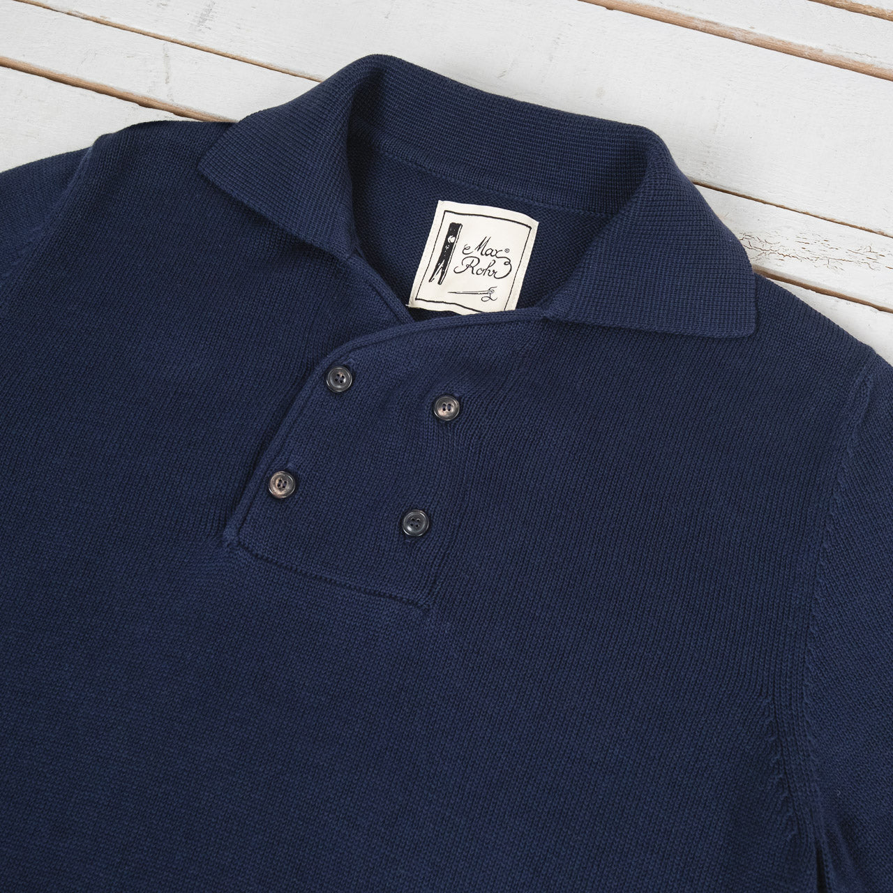4 Button Polo Navy