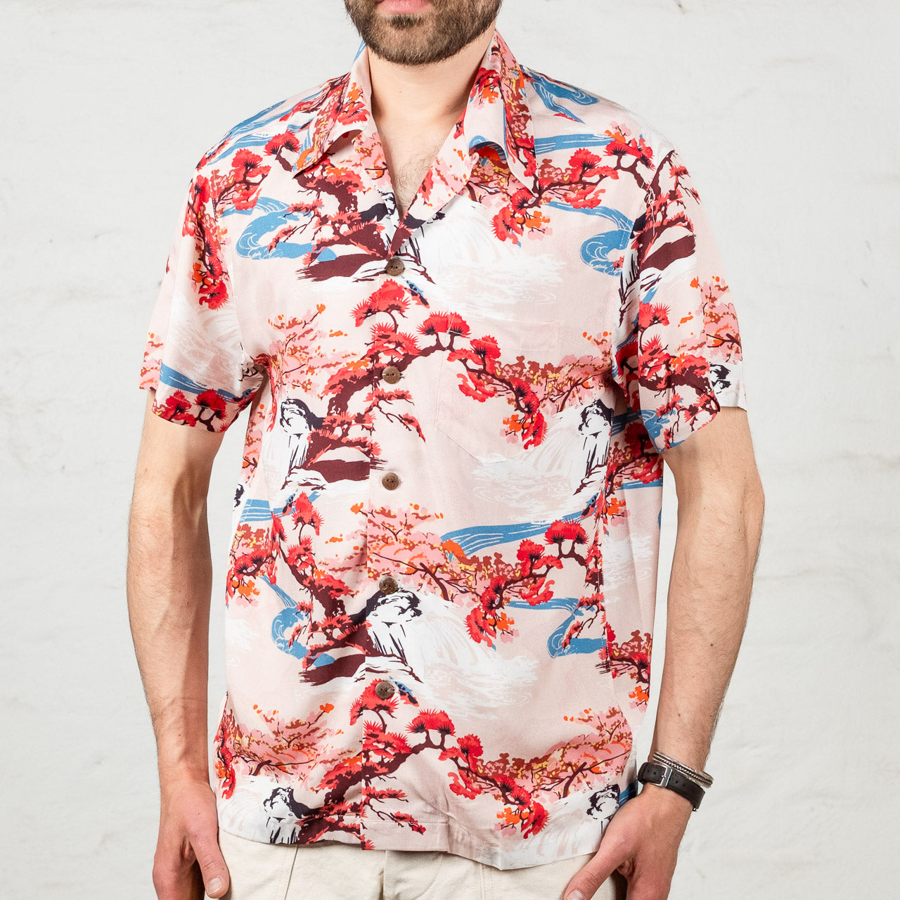 Wai Wailani Hawaii Shirt Salmon