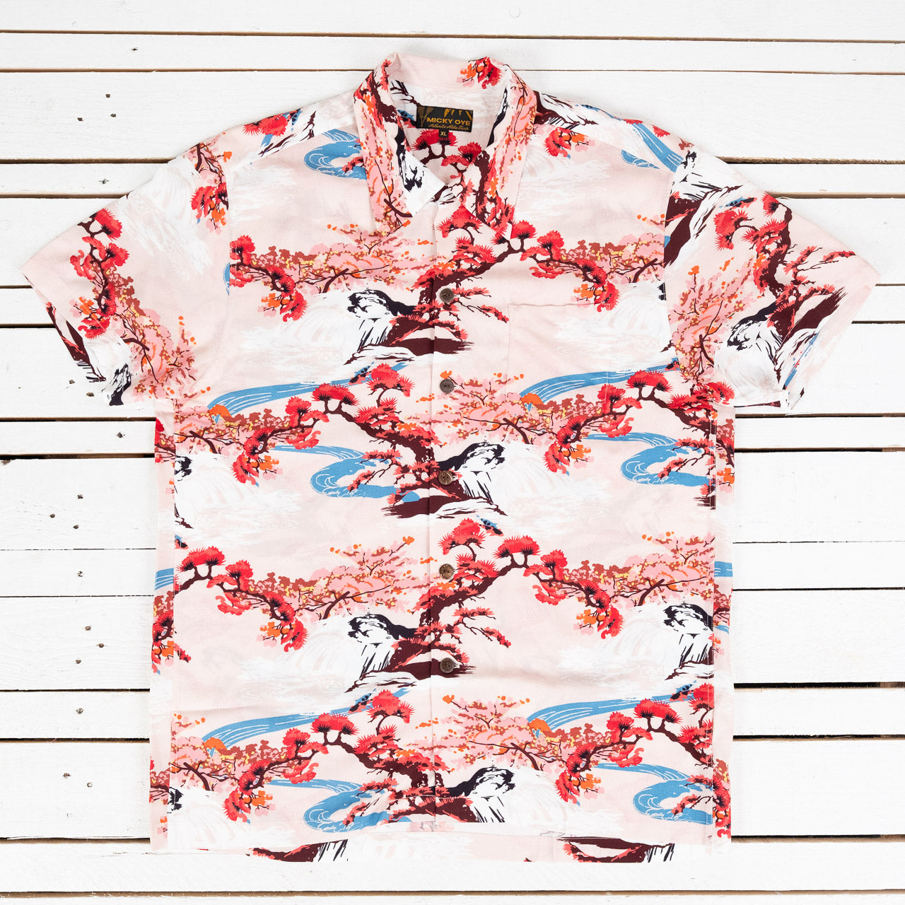 Wai Wailani Hawaii Shirt Salmon