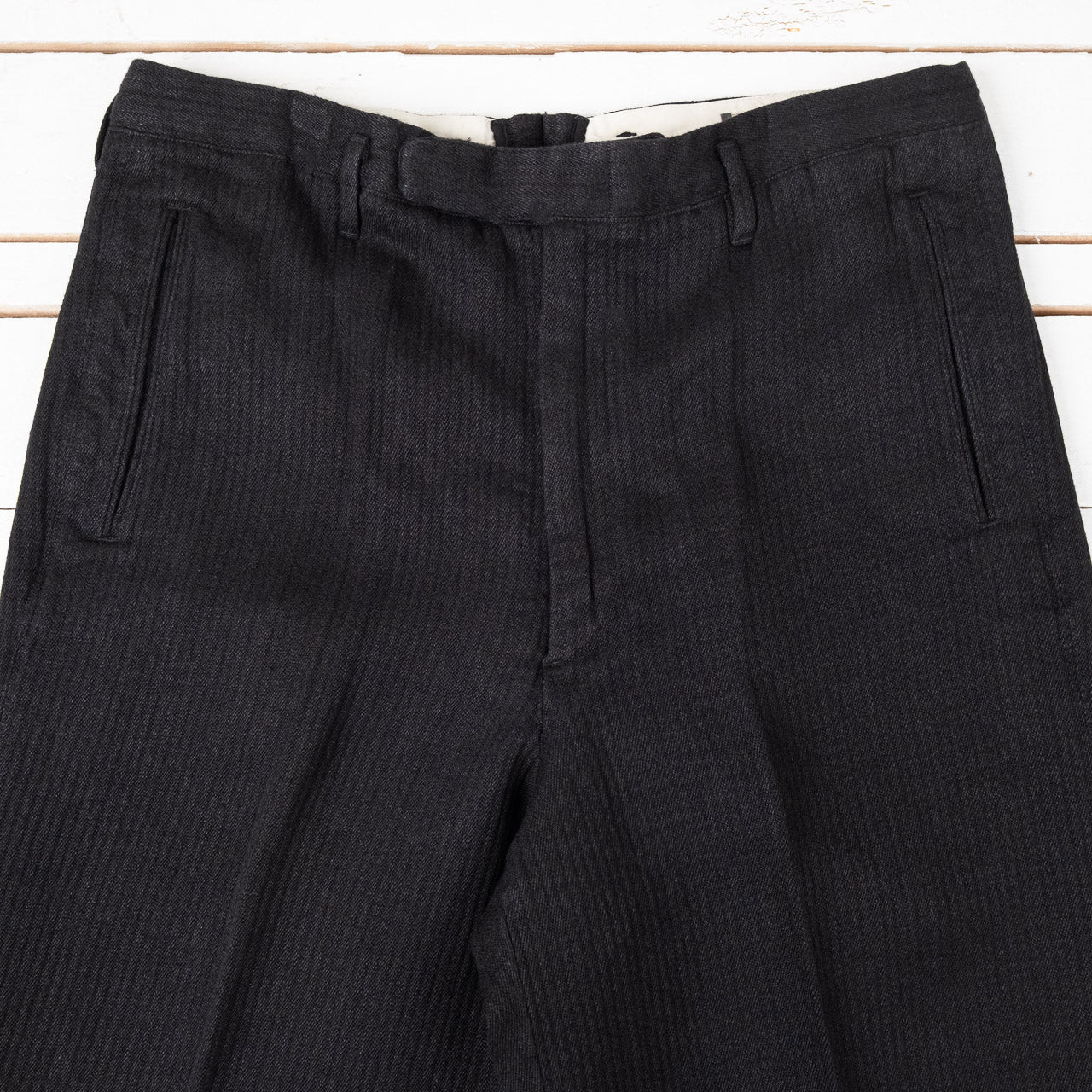 Loft Trousers Linen Wool Black
