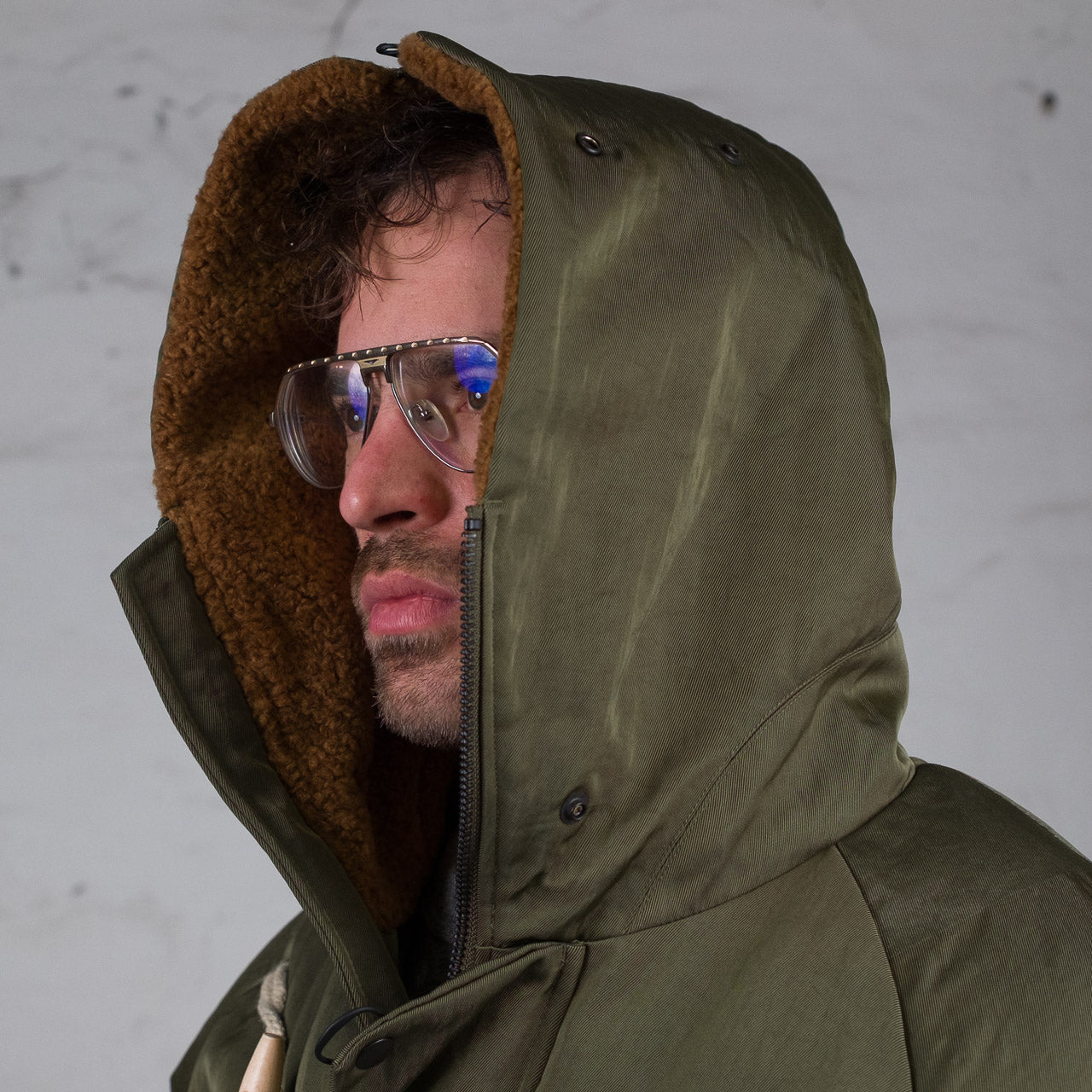 3Way Hooded Down Jacket Oliv