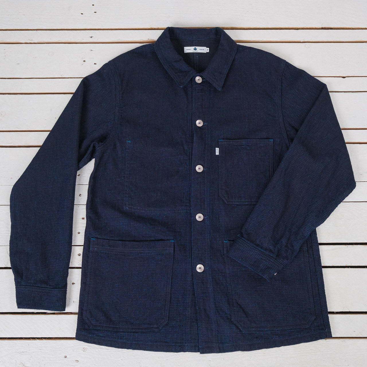 12 oz. Cube Sashiko Denim Chore Jacket