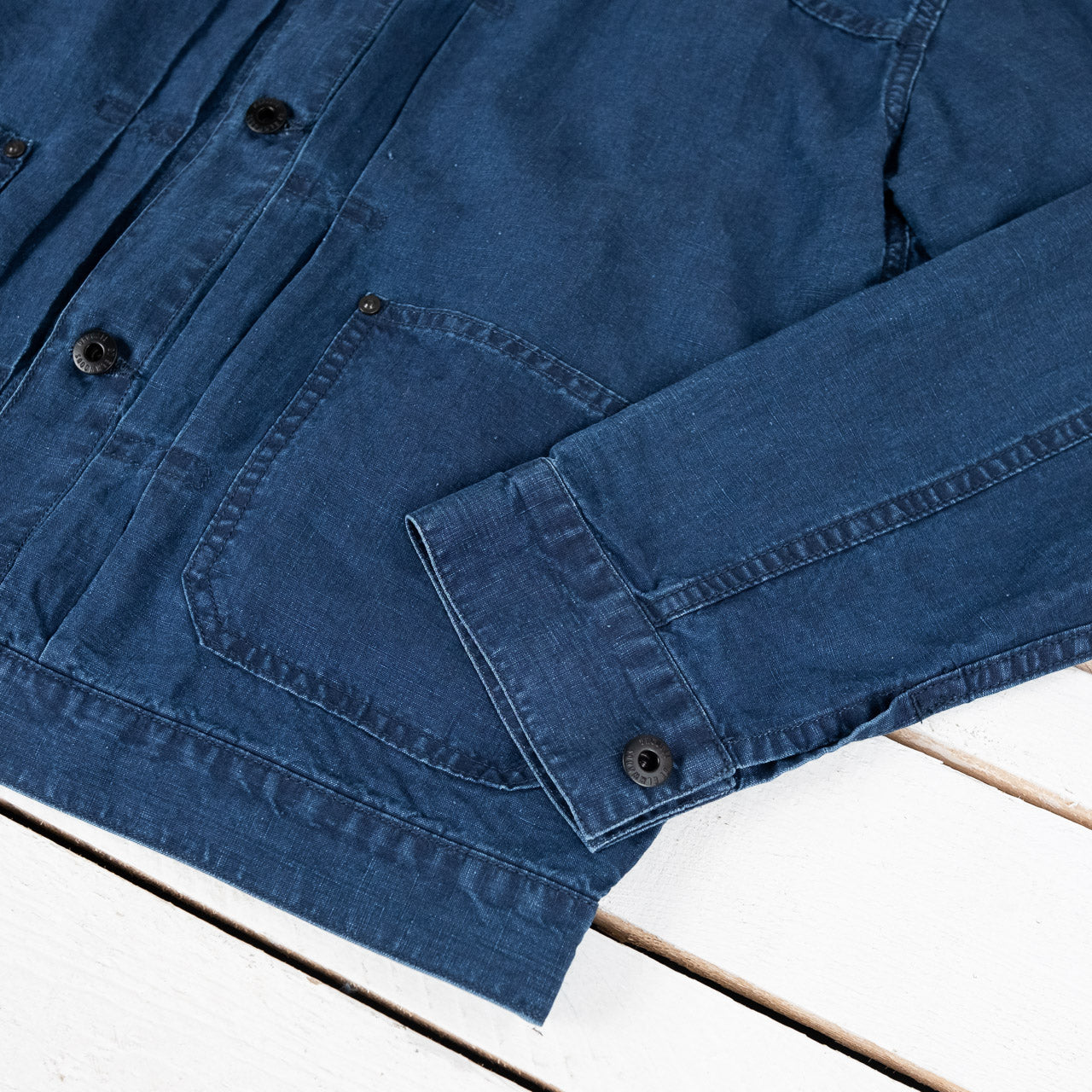 Indigo Linen Jacket