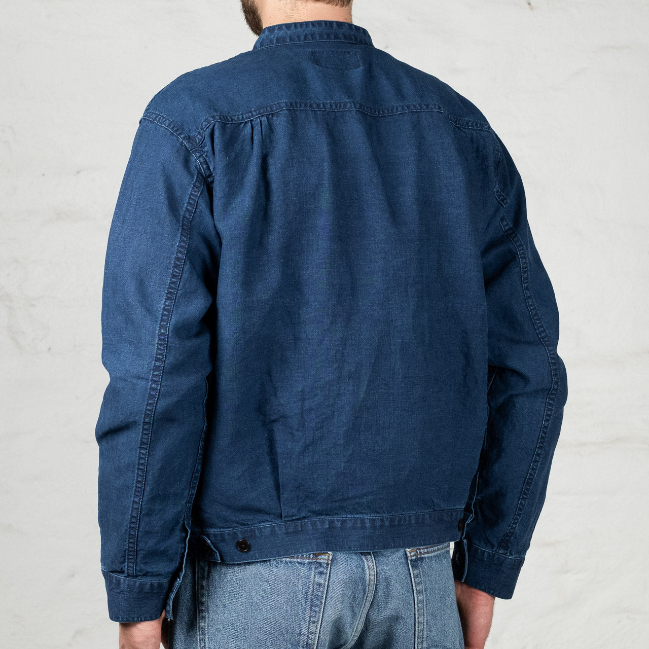 Indigo Linen Jacket