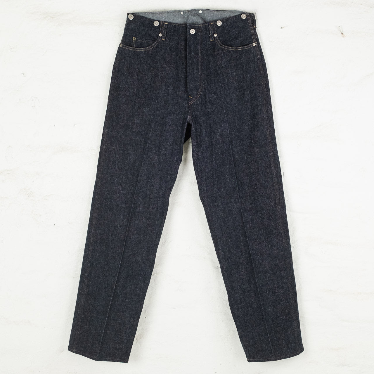Beltless Waist Jean Trouser "990" Indigo