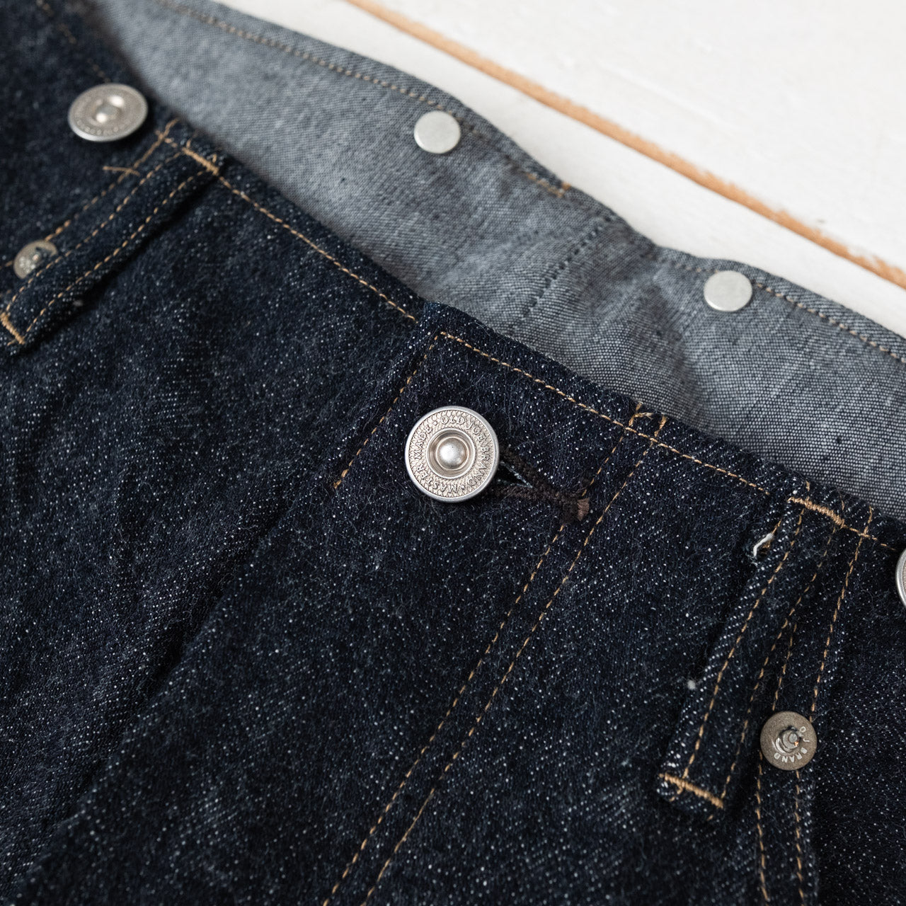 Beltless Waist Jean Trouser "990" Indigo