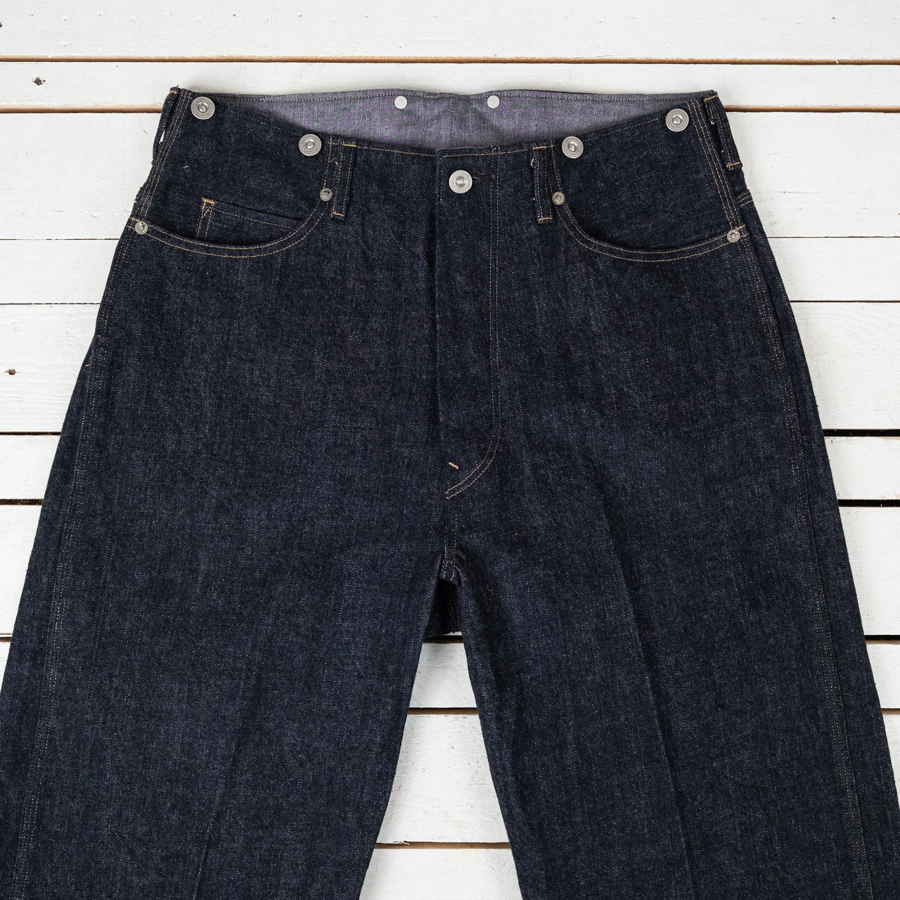 Beltless Waist Jean Trouser "990" Indigo