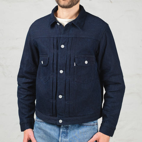 12 oz. Cube Sashiko Denim Jacket Type II