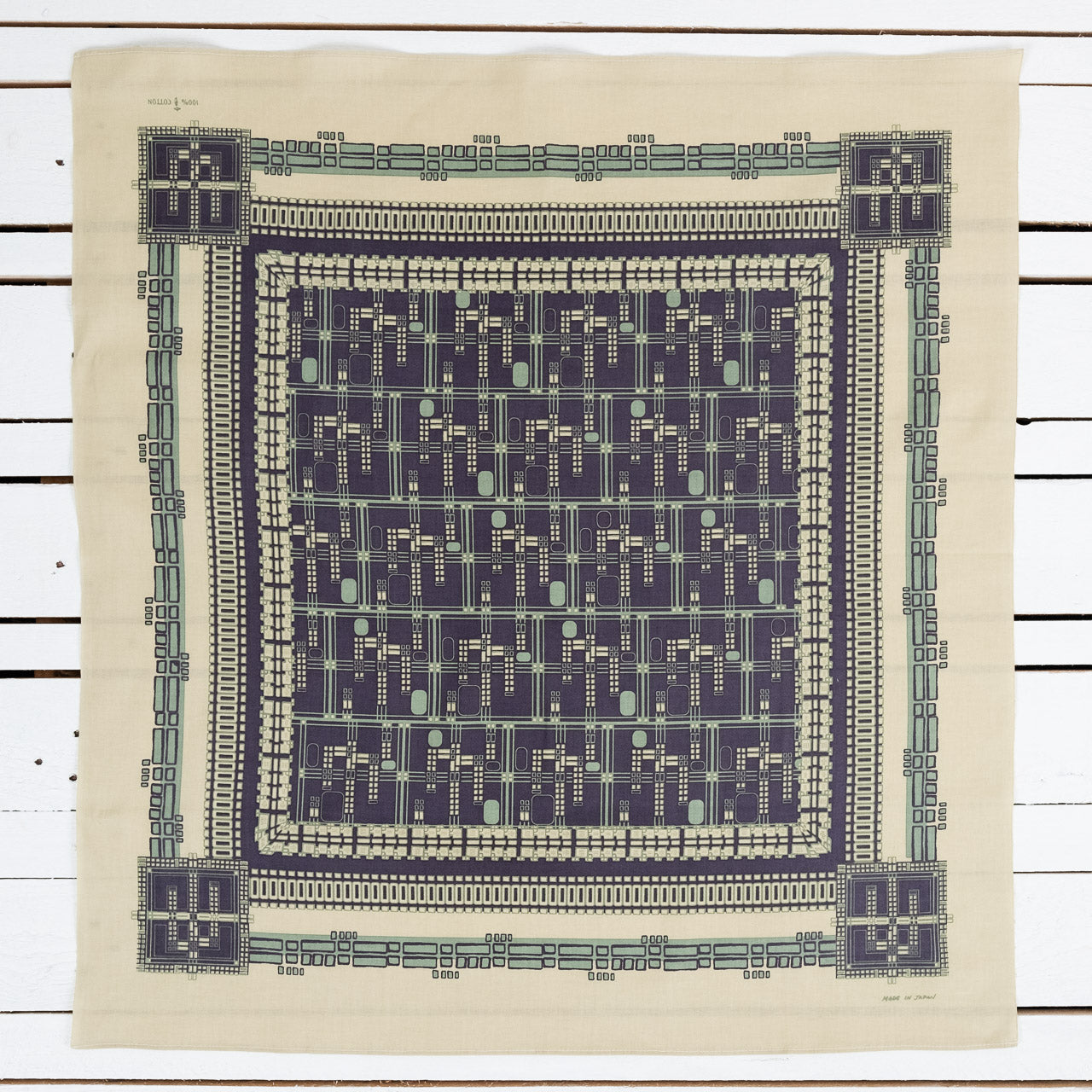 Bandana "Fugue" 70x70 Beige
