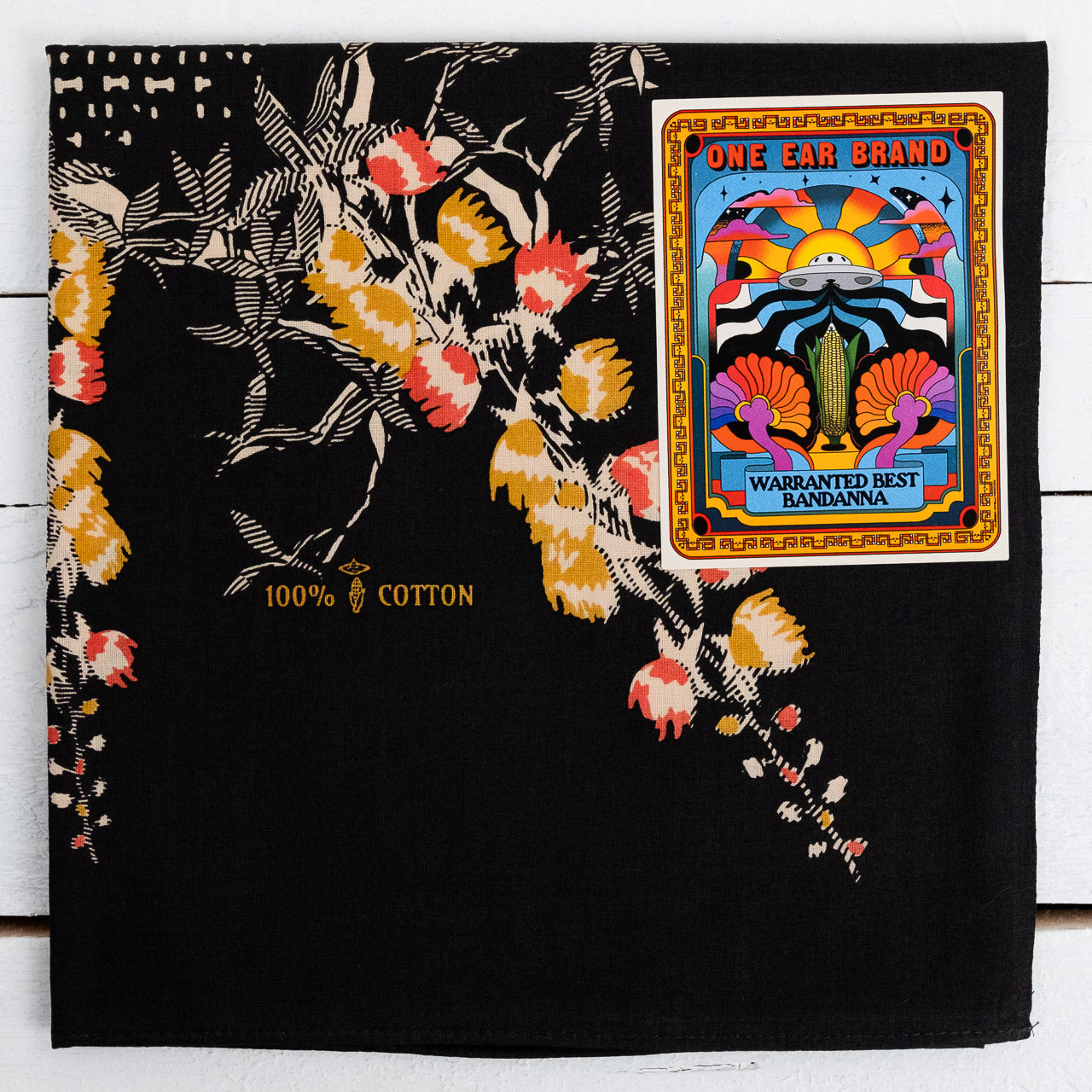 Bandana "Sagaribana" 90x90 Schwarz