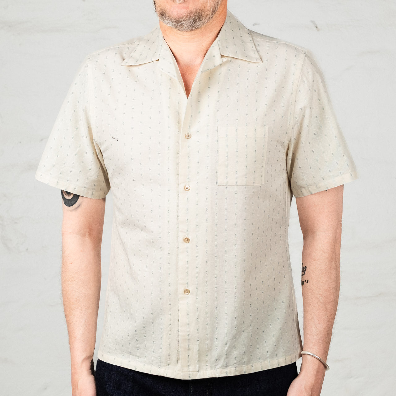 UNIVERSAL OVERALL OPEN COLLAR S/S SHIRT main image 1