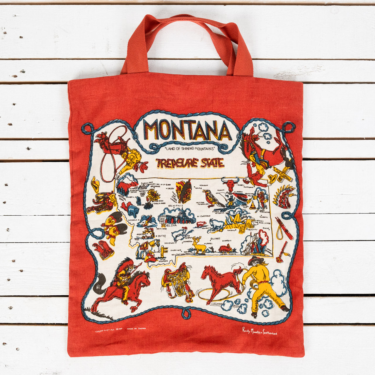 Grocery Bag Montana Hemp Red
