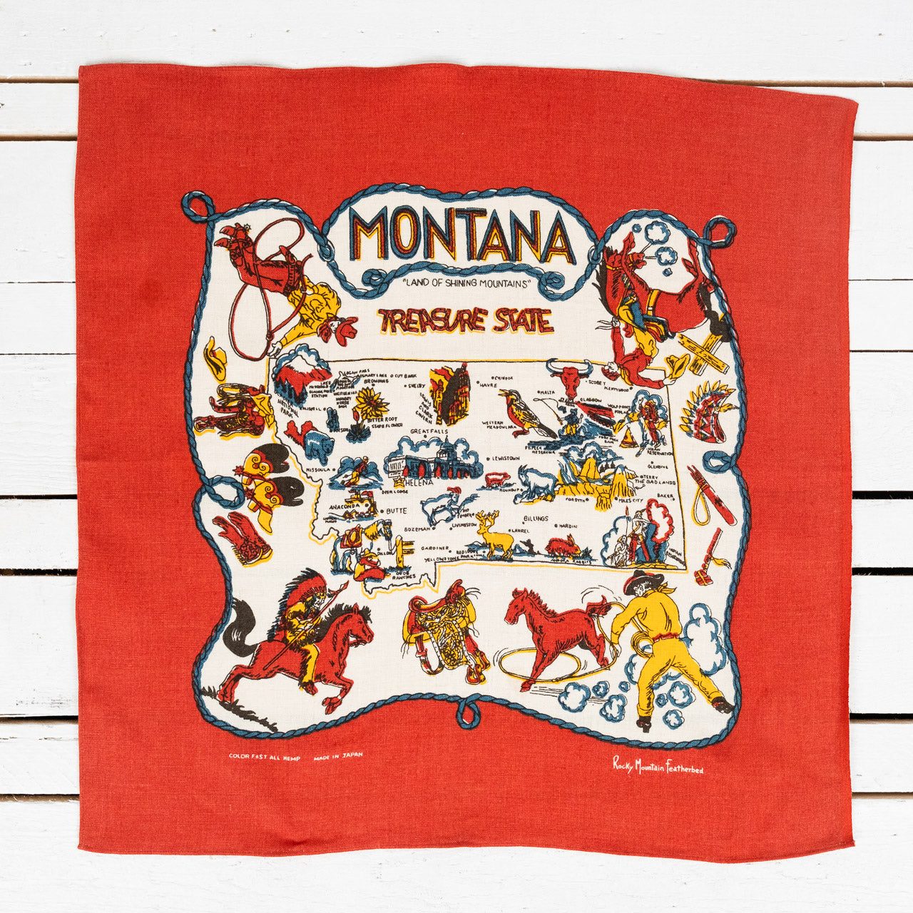 Bandana Montana Hanf Rot