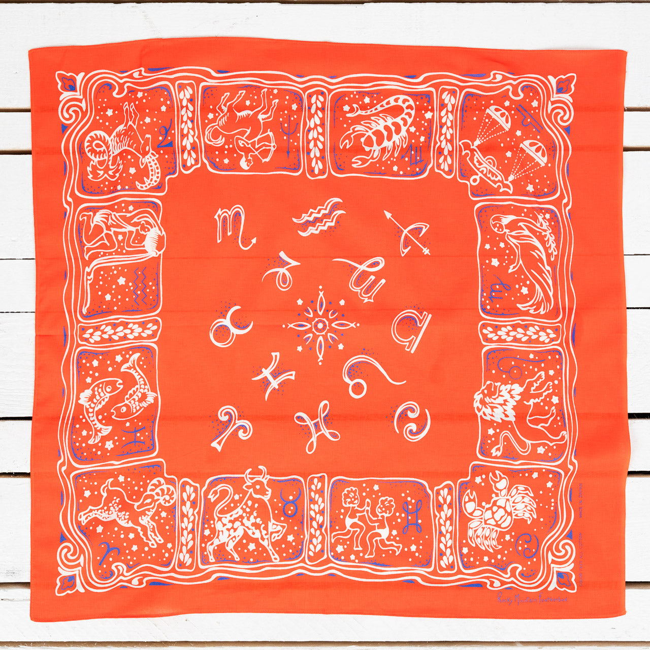Bandana Zodiac Signs Orange