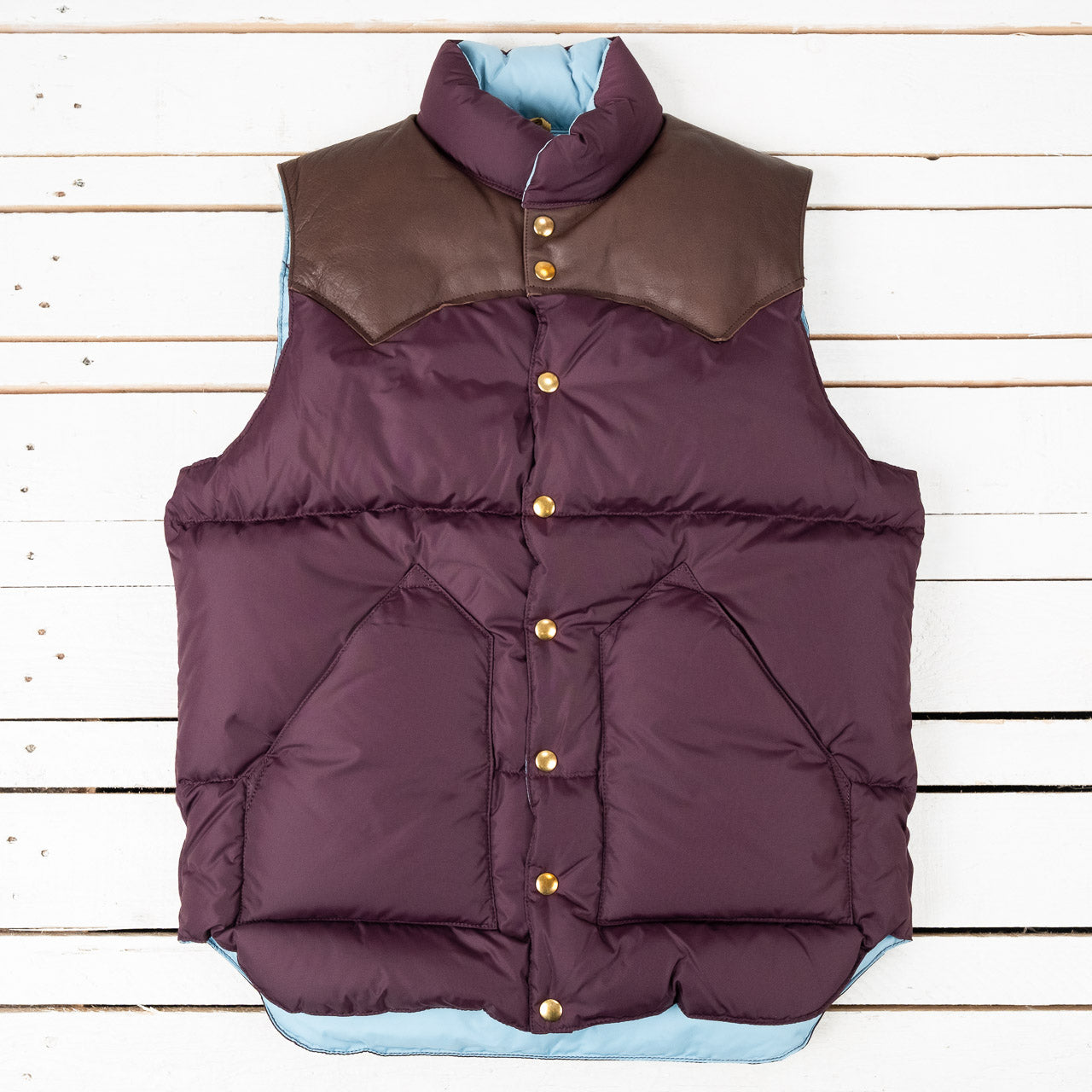 Plum down vest